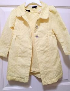 Girl's Size 2T Matching Dress Set with Bow